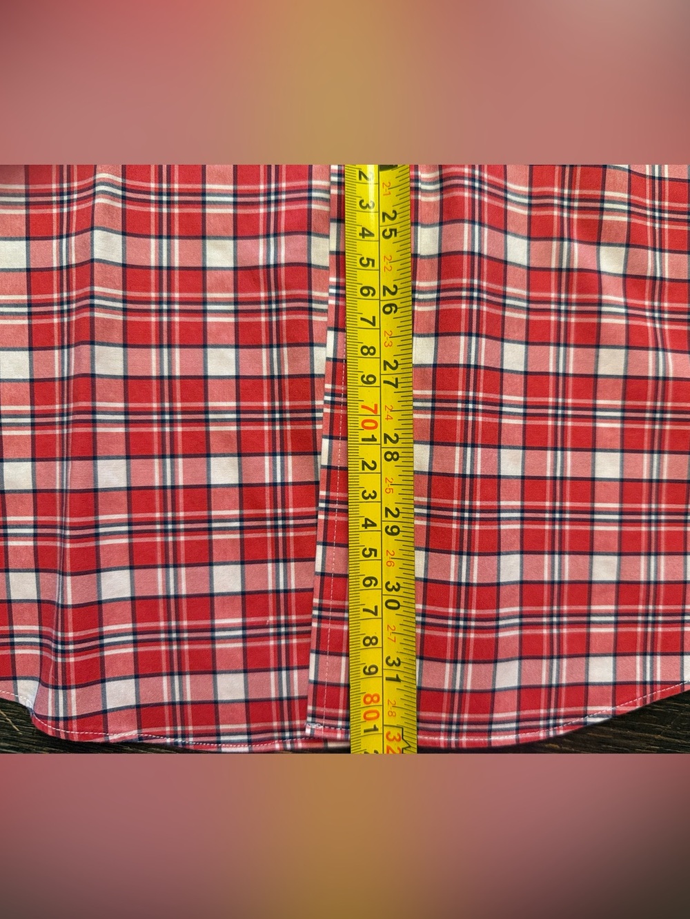 Brooks Brothers Regent L Red White Plaid Non-Iron Supima Button-Down Shirt - Picture 8 of 9